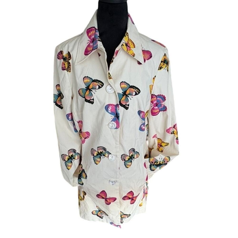 NWT Vintage Karen Kane Butterfly Overcoat - L 🦋